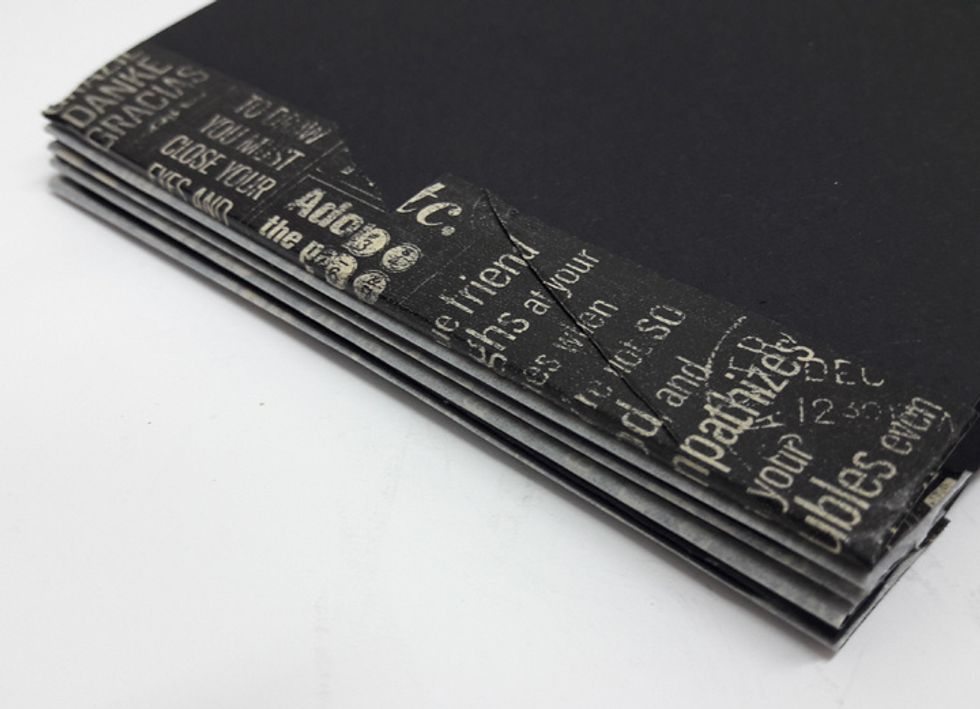 This is how it looks when all pages are bound together.