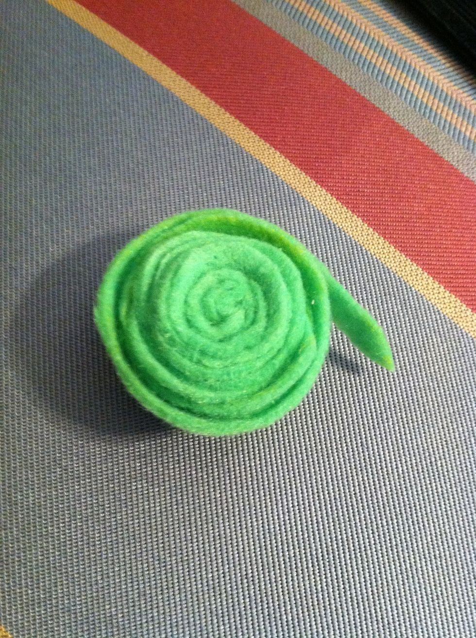 This is how it should look. Use some hot glue to attach the end and you should be good