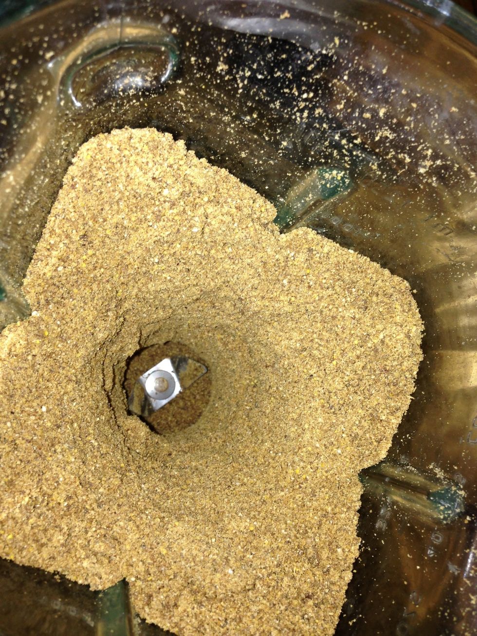 This is how it should look when your done, like corn meal out texture, a bit grainy