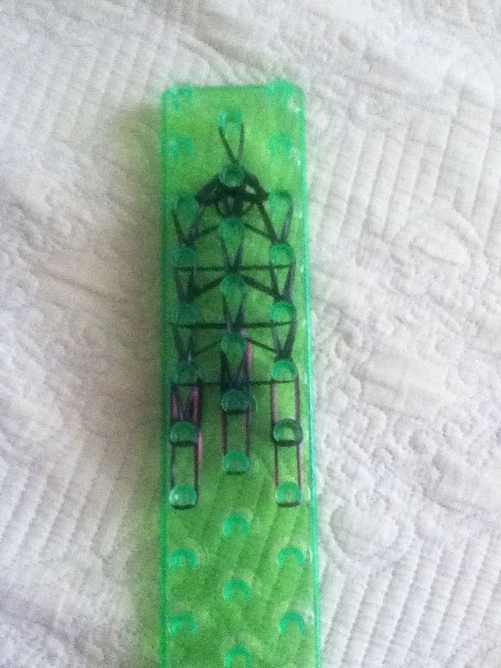 This is how it will end up and on the top you will create a slip not