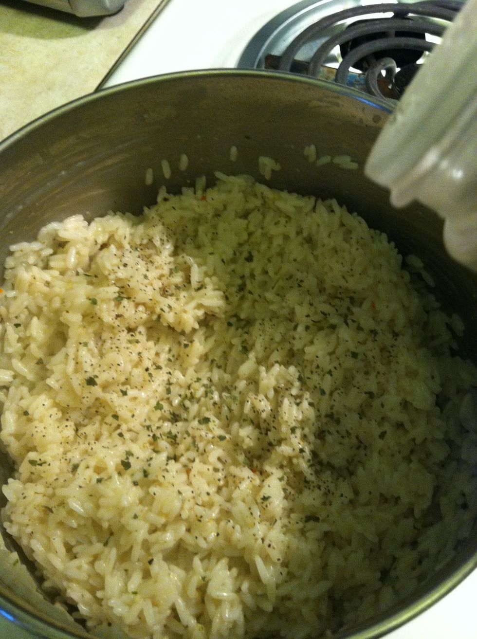 This is how much cilantro and black pepper I have added