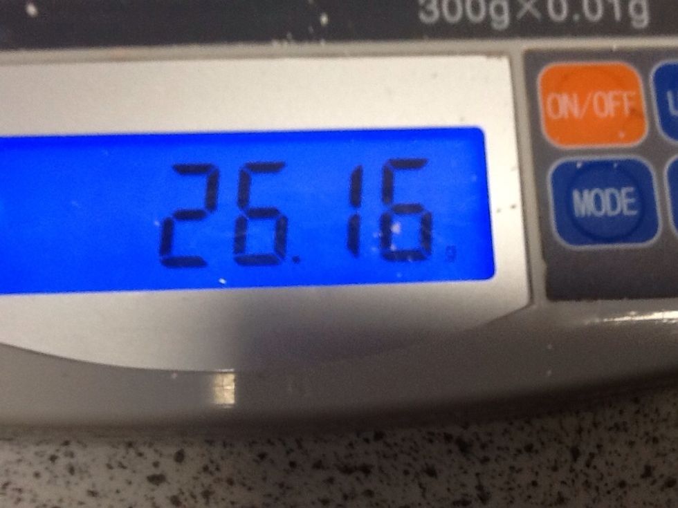 This is how much it weighed