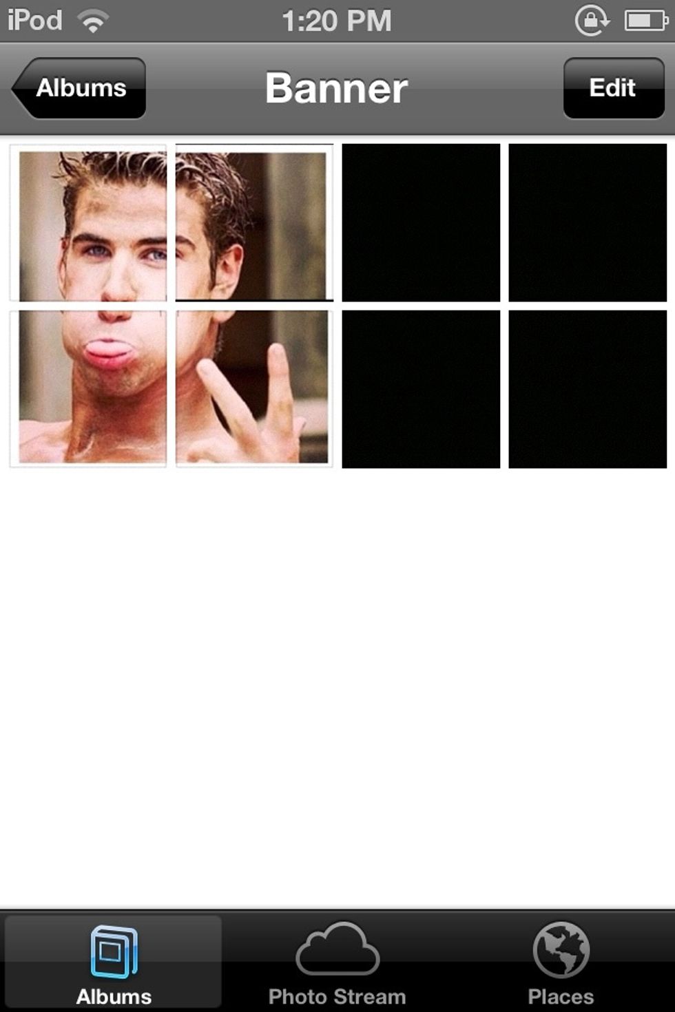 This is how my kinda turned out an I used the black pieces so it didn't mess up I did not post this on Instagram though:( if you would like to follow me please go @mellarkab1e :)