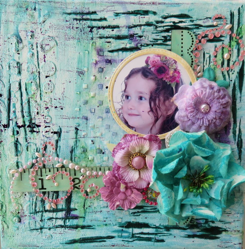 This is how the finished canvas looks.