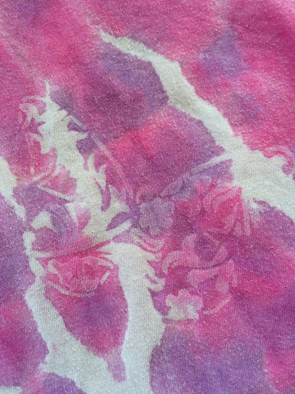 This is how the glue and stencils went. Subtle but cute