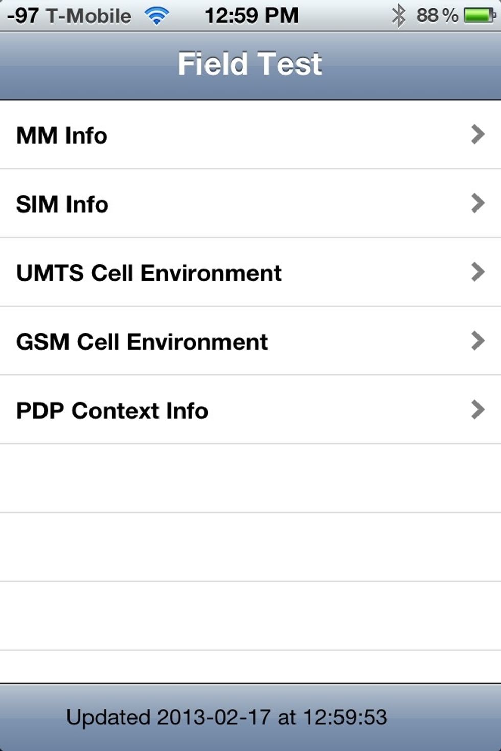This is how the screen looks after you call.