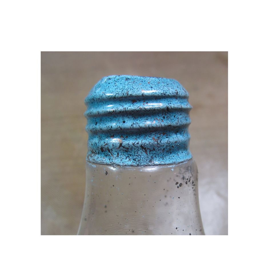 This is how the two mixed together with look. If you get some little flecks of embossing powder on the glass blub just scrap of with a straight edge.