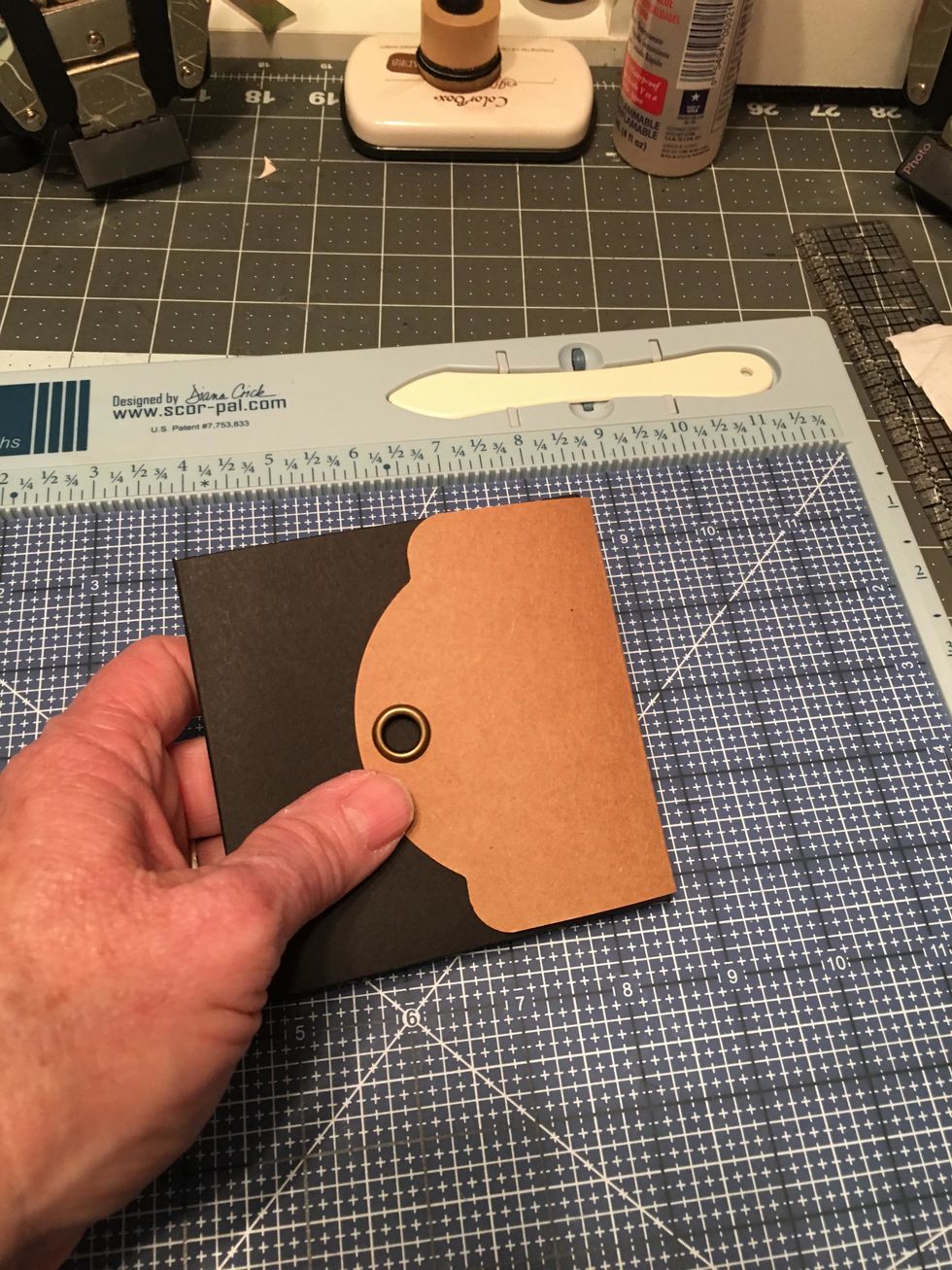 This is how your album will look when all the flaps and the tag are folded up.