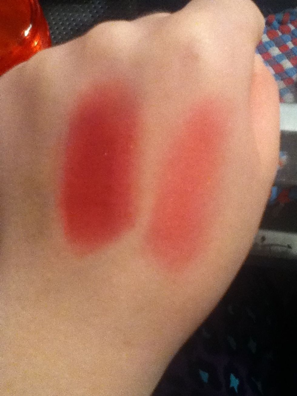 This is it compared to elf eyelid primer, elf is on left and normal or right.