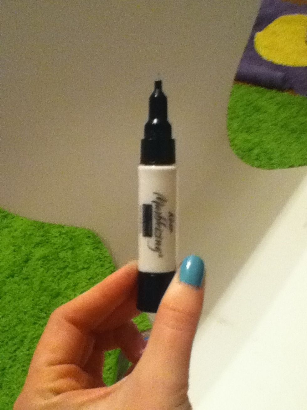 This is it. You can also use a bobby pin or actual dotting tool. You don't have to use white, but I recommend using a color that matches your nail color.
