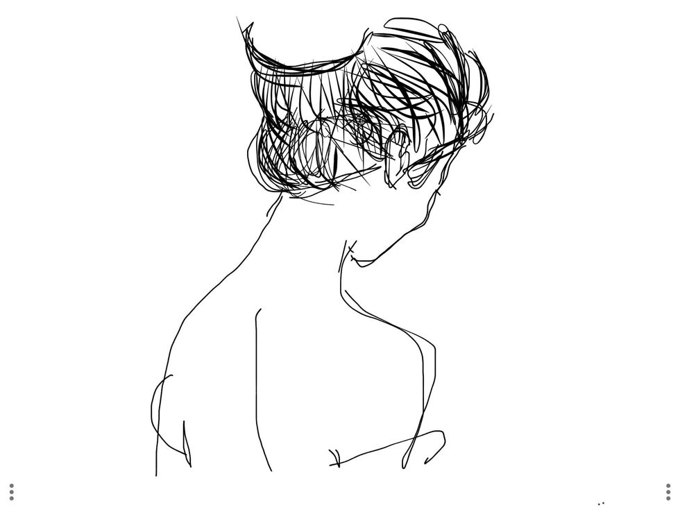 This is just a rough sketch of this drawing, as I just do these to show y'all how to draw it, not really drawing it perfectly myself.