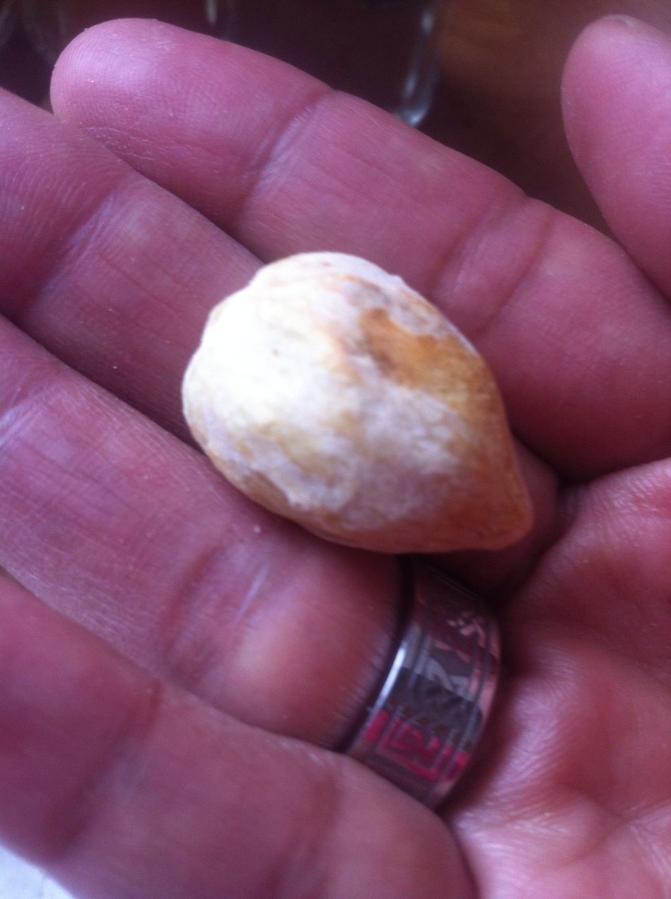 This is kemiri or candle nut. Pretty much essential in Indonesian cooking. But you can substitute with macadamia or raw almond nut. My mom always said,never let one nut keep you away from cooking\u270c\ufe0f