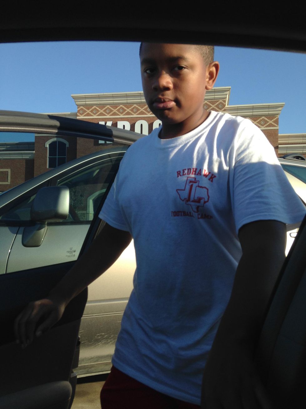 This is me leaving Kroger and going home to prepare my meal.