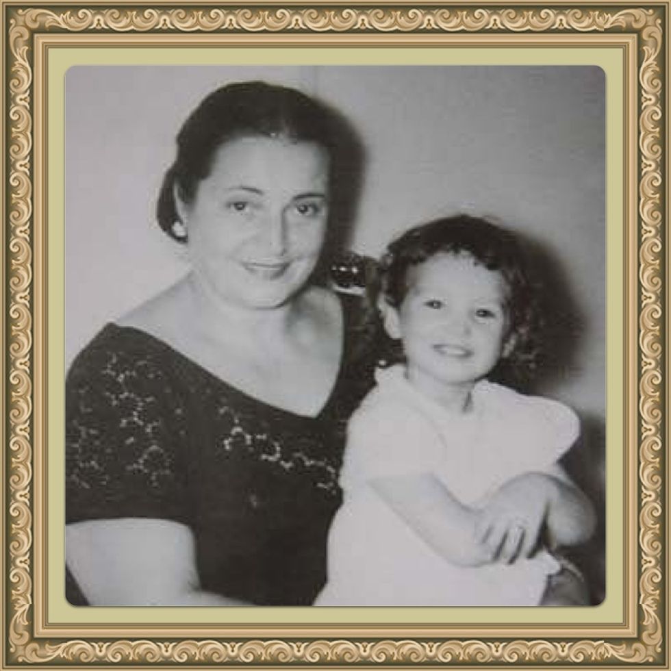 This is me with my Nana. She lived with us when I was growing up & I remember she always had all the burners of the stove going at once with sauces, soups & other recipes from her native Sicily.