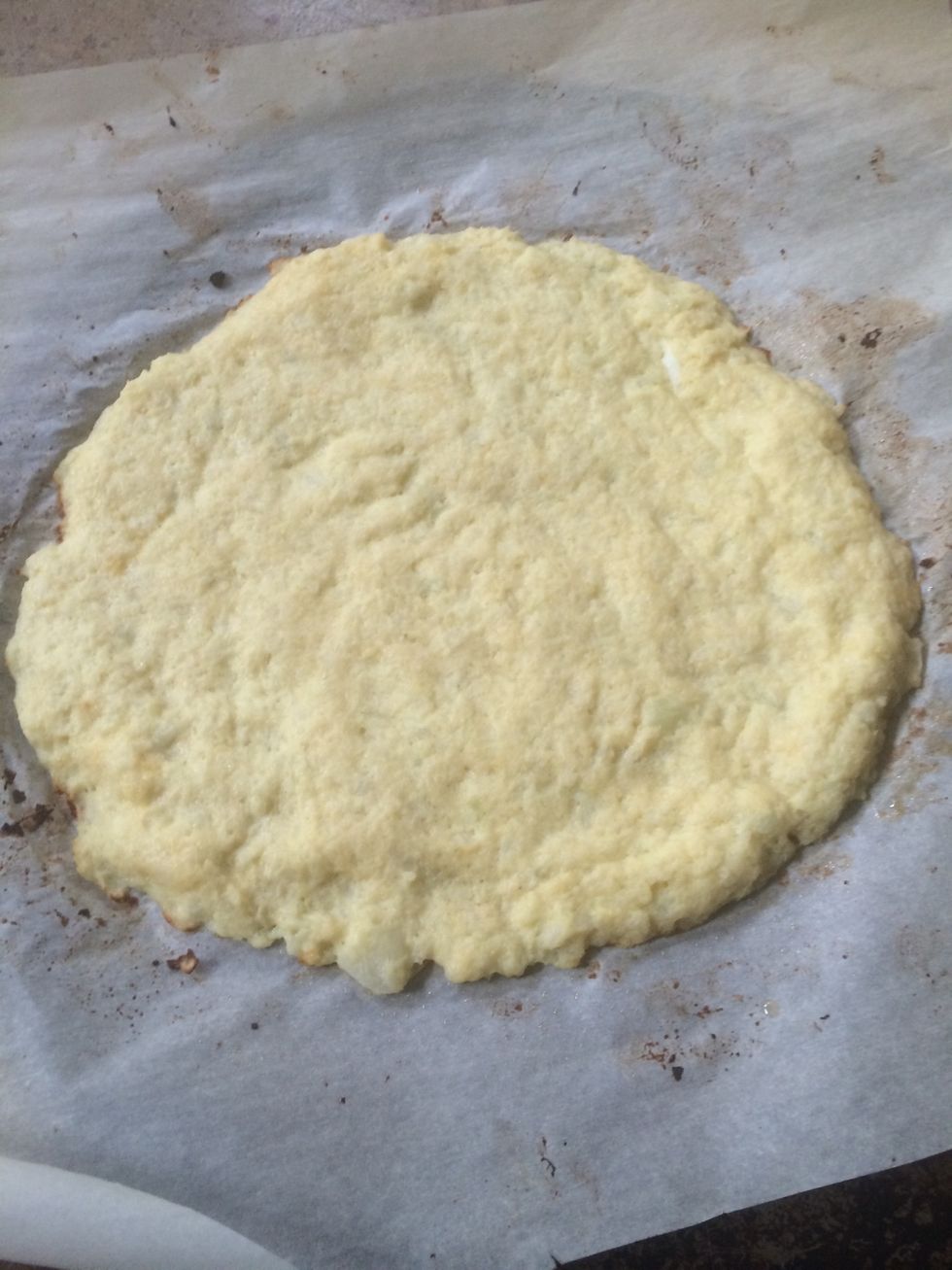 This is my baked "crust"