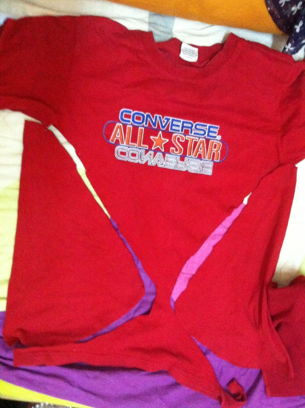 This is my big bro old shirt, zaman dia baru nak up mcm tu lah. The measurement is depend on you