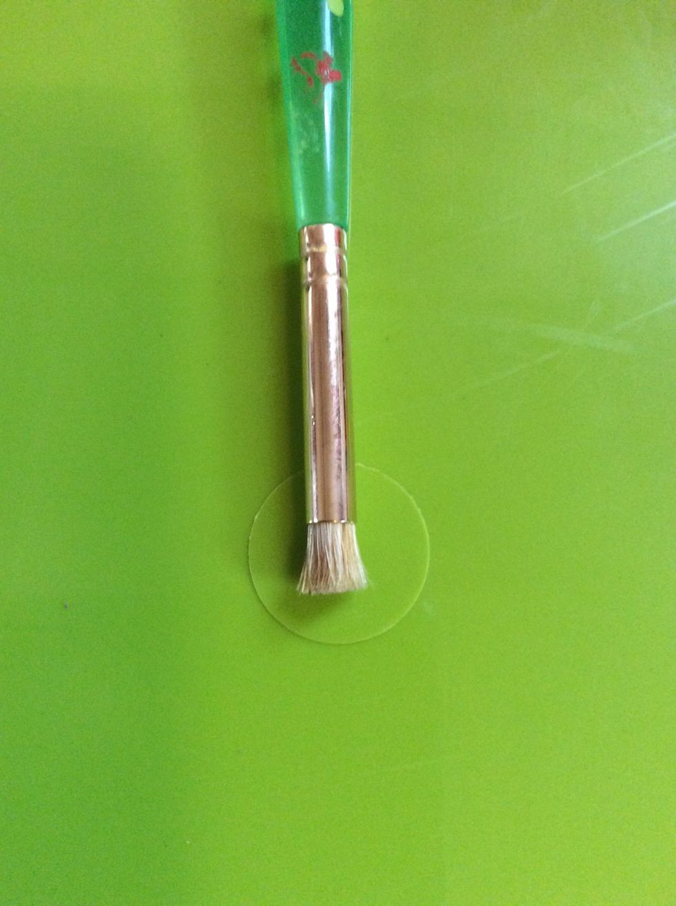 This is my Bloch brush so dip it in the paint and blotch my nails how i like