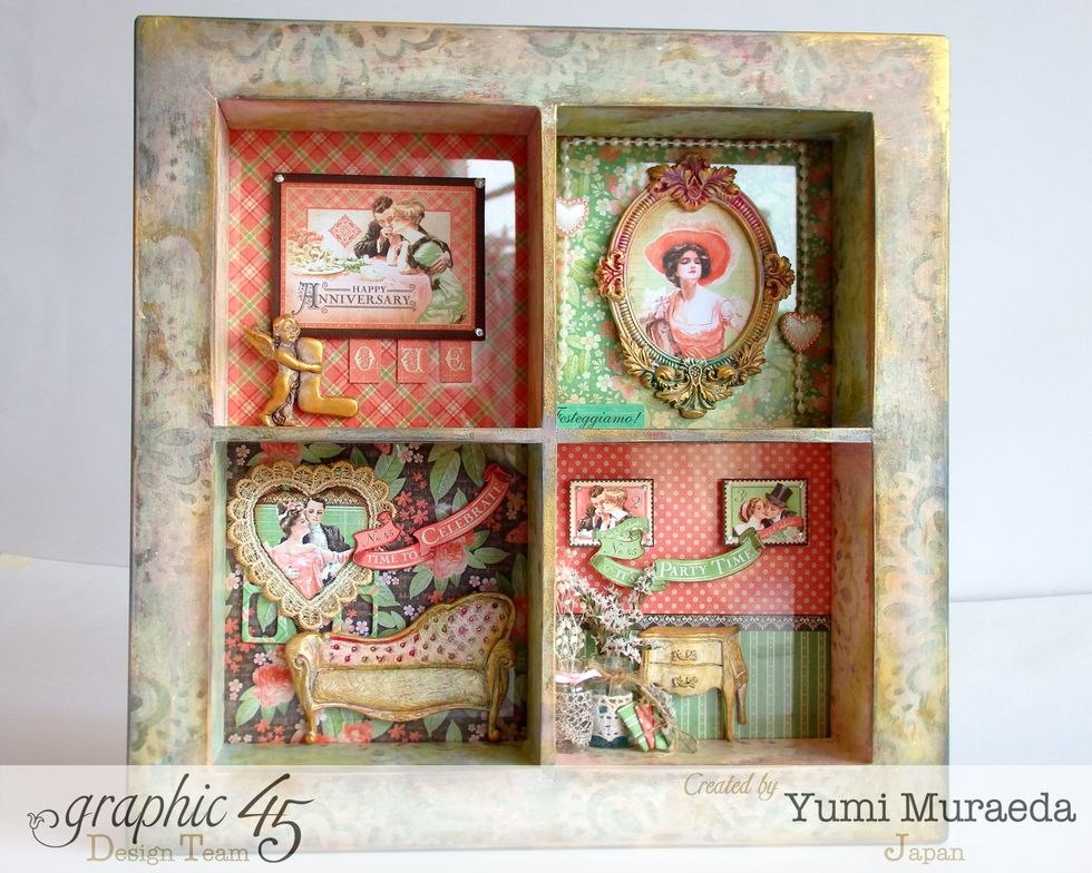 This is my decoration I wanted use this box so I didn't adhere on the box directory