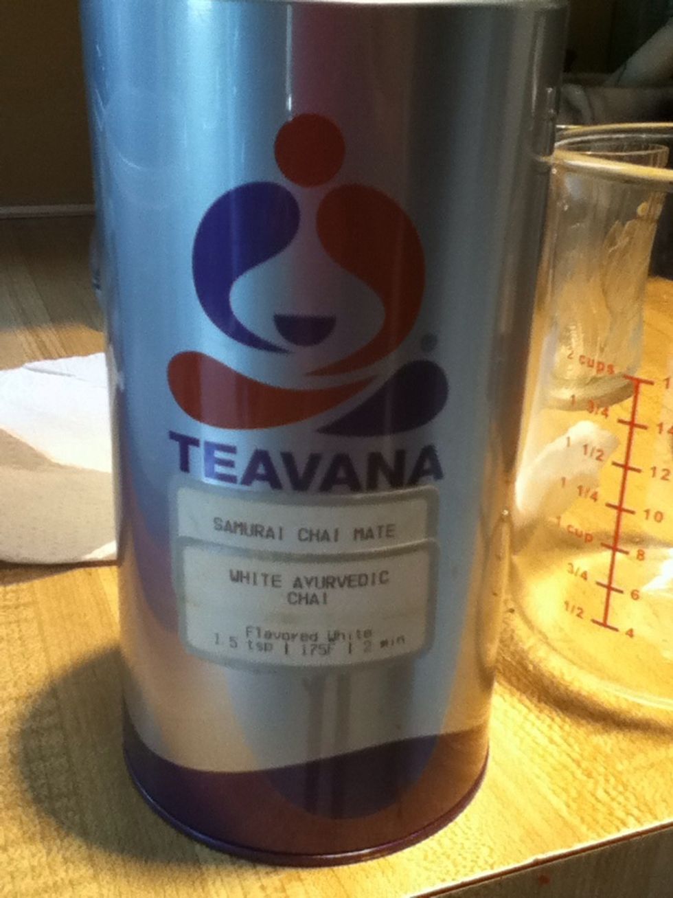 This is my favorite chai mix, but you can use any that you like. Masala Chai by Rishi Tea is another good one.