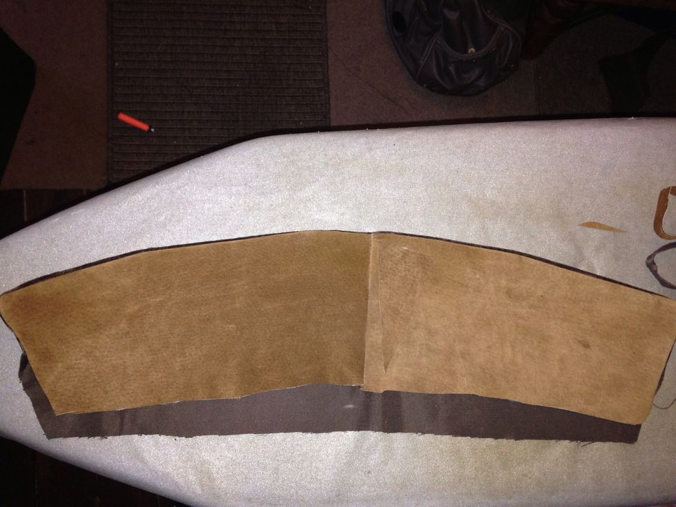 This is my finished collar.the suede will be the underside.