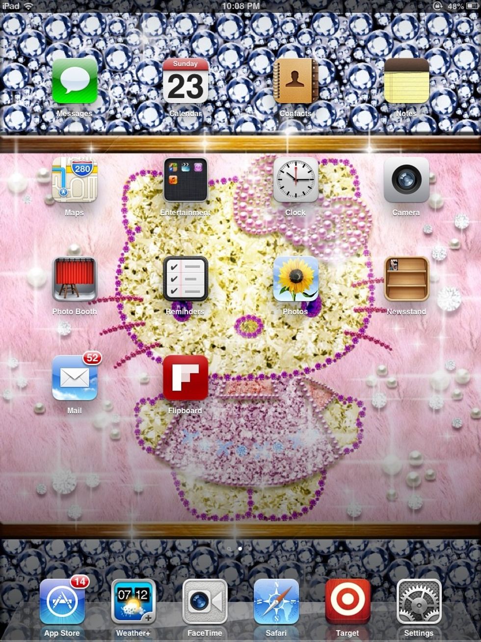 This is my first page just the basics out on the bottom I added more apps (just click the picture to see full image )