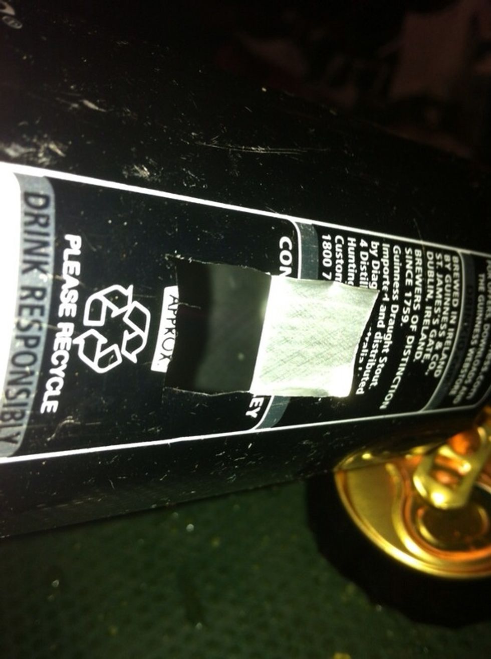 This is my hole. I do cut off the extra bit.