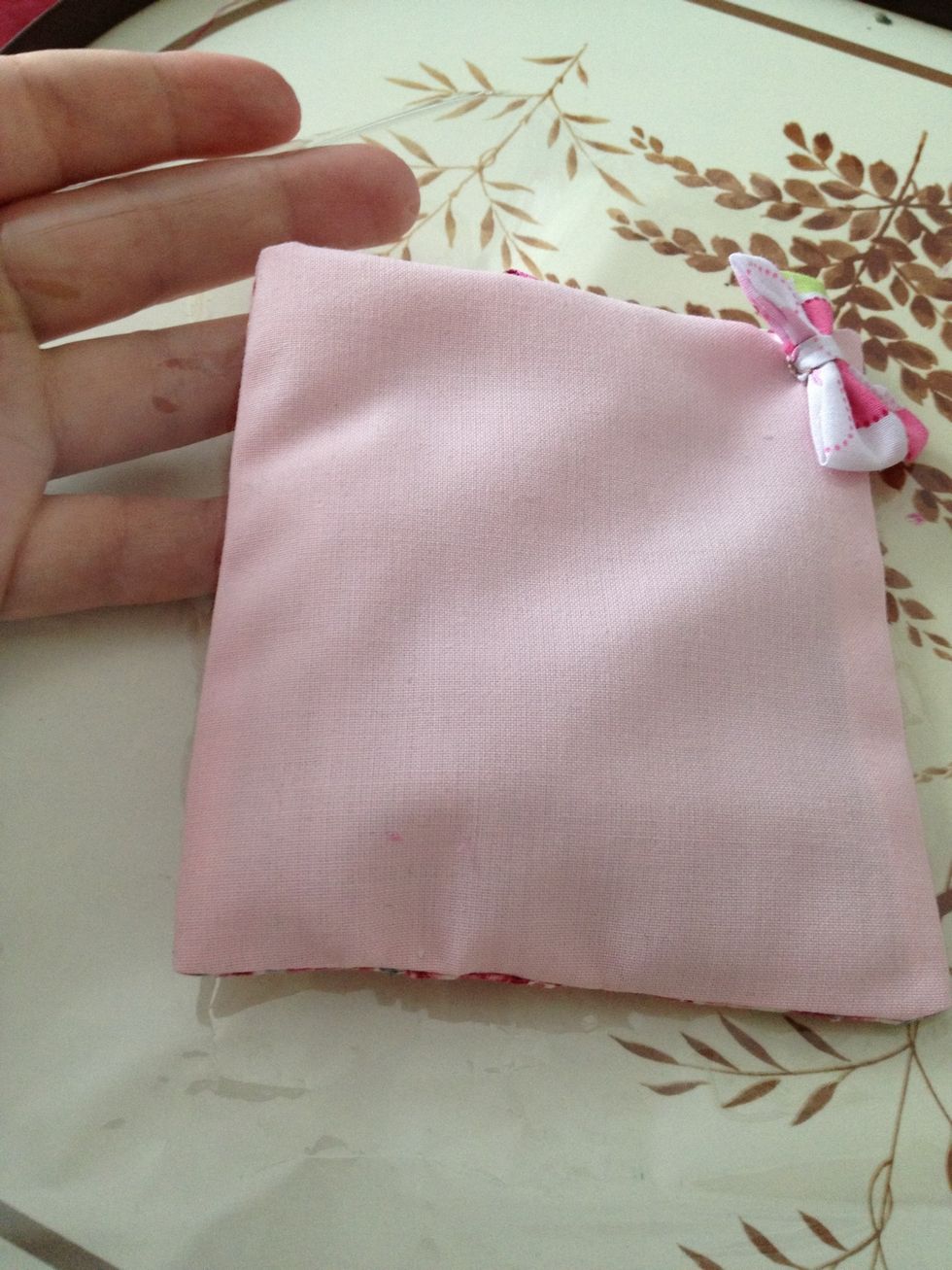 This is my lavender bag gift, lay on cellophane To size