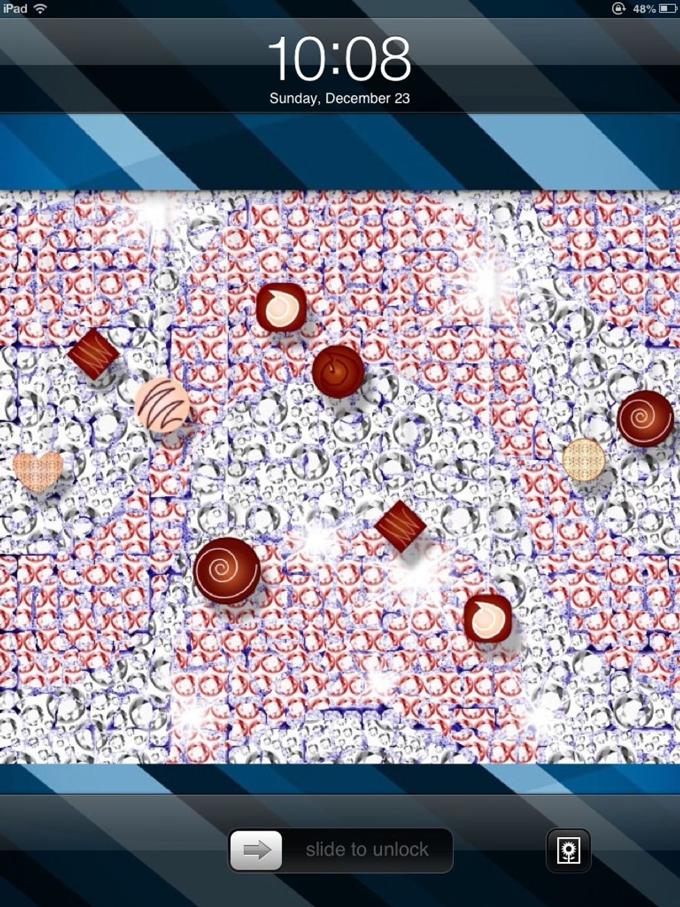 This is my lock screen I made it with an app you will see in my wallpaper folder later