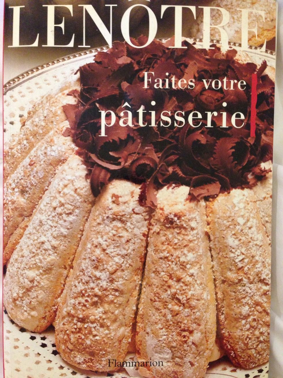 This is my reference book. So I am passing to you the recipie of a very famous pastry chef. Mr. Gaston Le notre