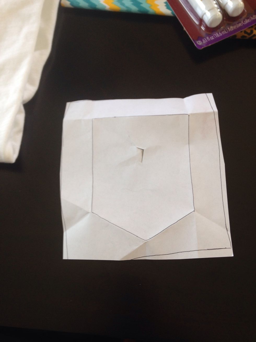 This is my template it is 4 1/2 inches by 3 1/2 inches.