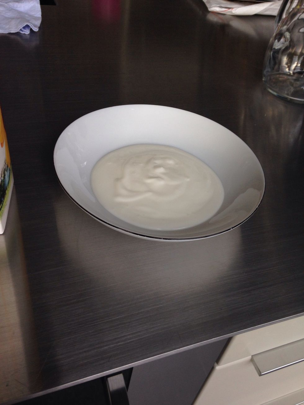 This is natural yoghurt with no taste