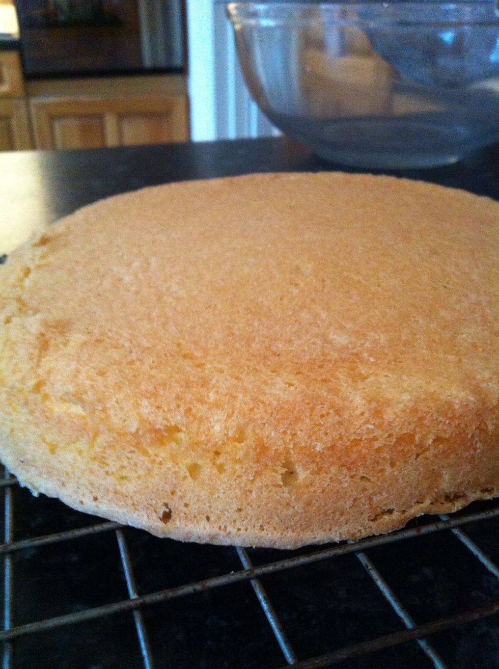 This is one half after cooling on the rack.