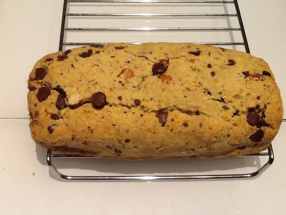 This is one I baked yesterday. I cooled it on a rack in the frig for an hour.