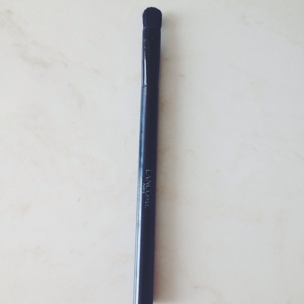 This is one of my favorite brushes it's a lancome one that came in a kit a long time ago but any flat shader will do.