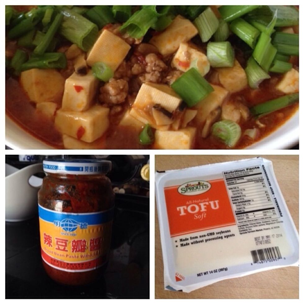 This is option 2. I used half of tofu and added mushroom in it. So far this 2 brand is my favorite compare to other brand of sauce and tofu.