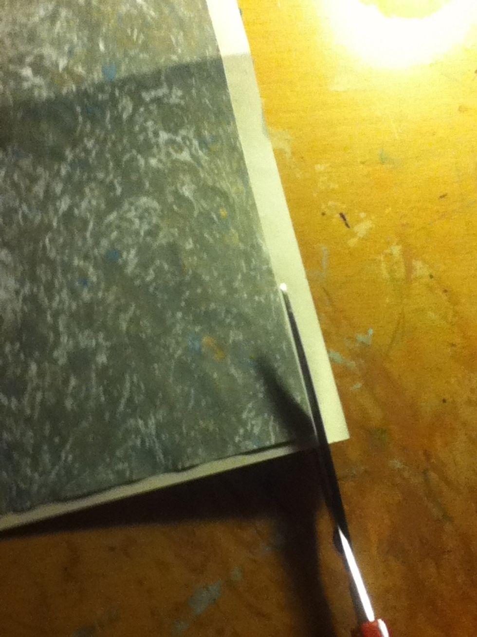 (This is optional) you can cut off the excess white