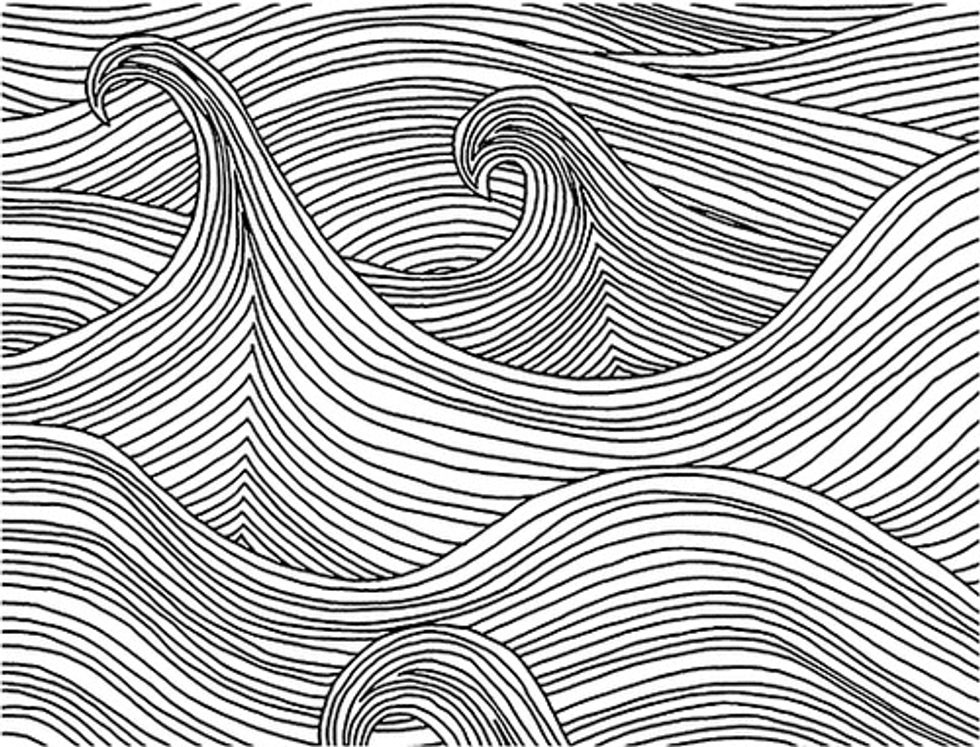 This is S628 Sea Waves stamp from Technique Junkies.