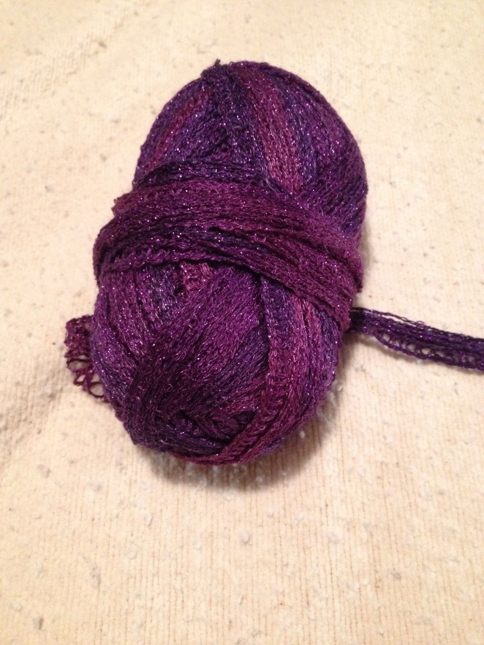 This is sashay yarn as it is sold in a ball.