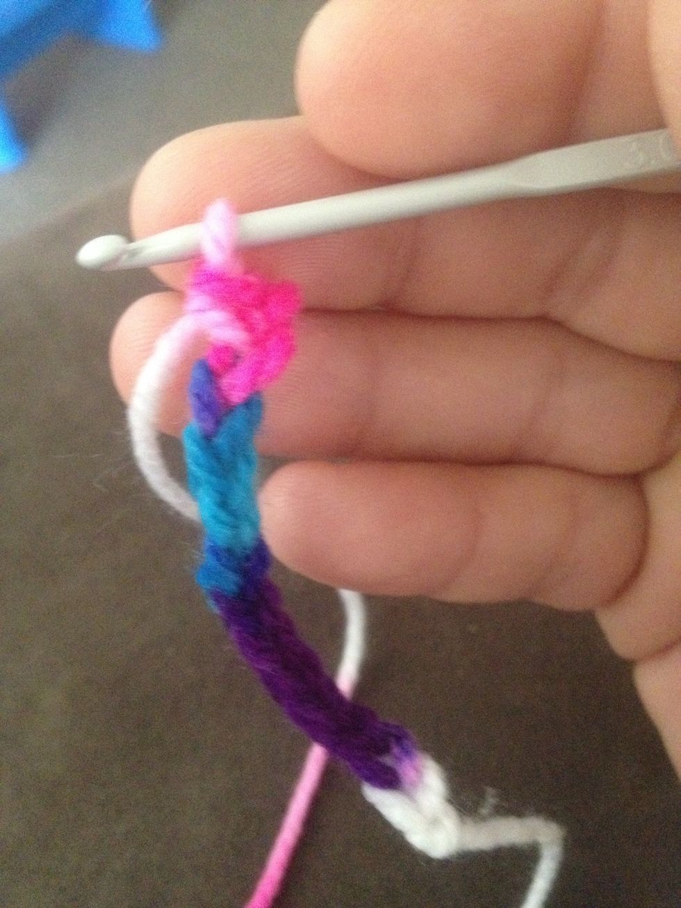 This is Single crochet in second chain from hook