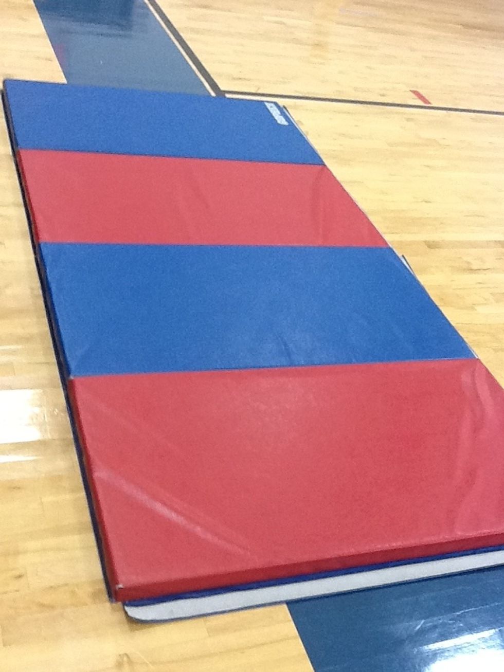 This is some of the mats they use for gym class.