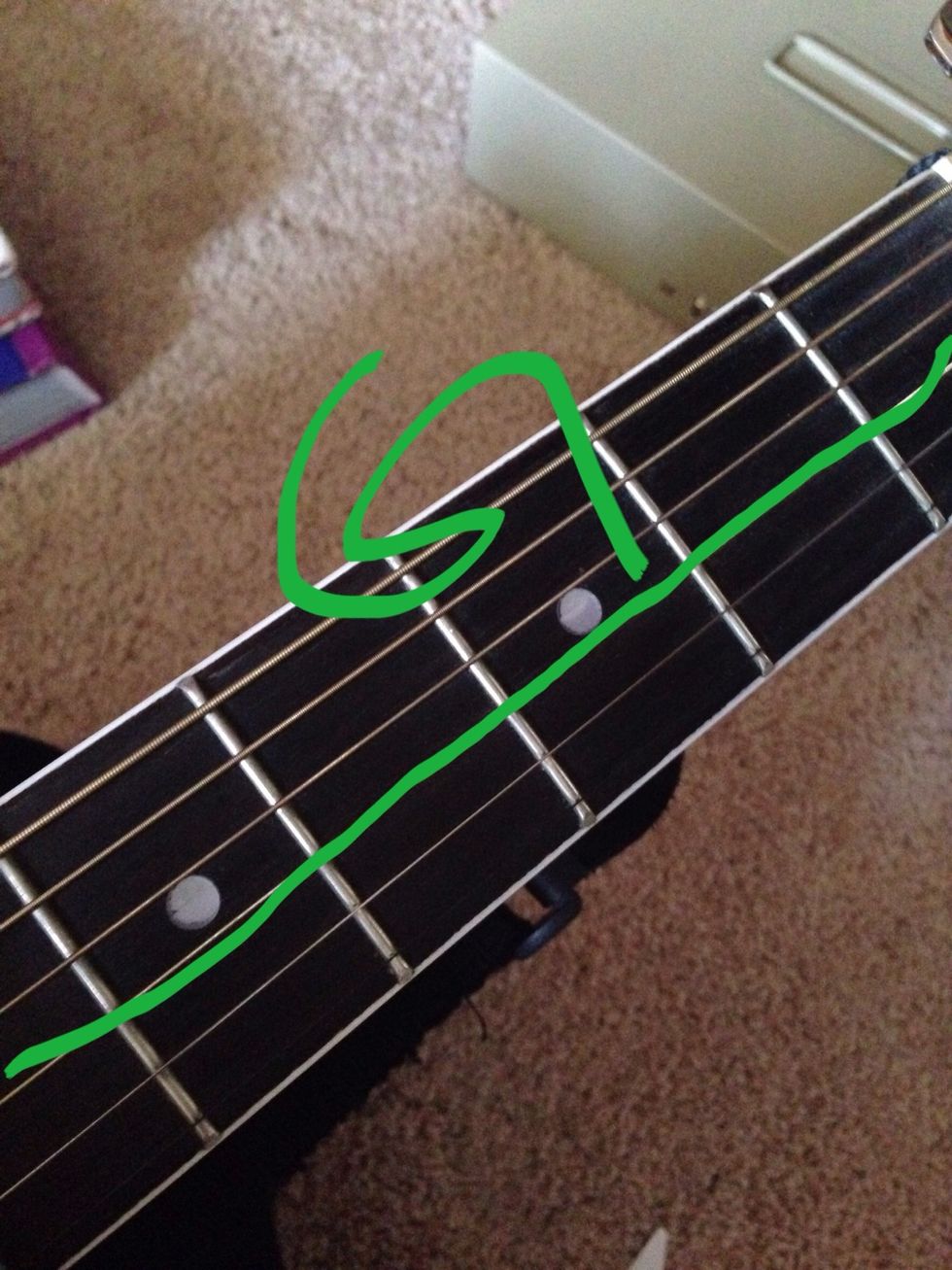 This is the 3rd string. It's labeled as G.