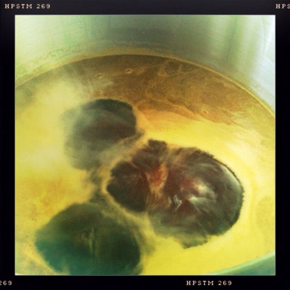 This is the 60-minute boil. Add 1 oz at the beginning, another oz at 40 mins, and the final 2 oz for the last five minutes of the boil. The hoppy fragrance gets better and better!