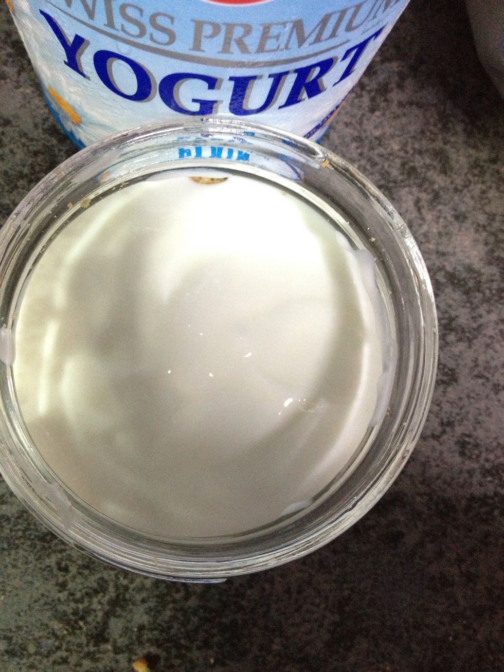 This is the aftermath of the yogurt in the jug