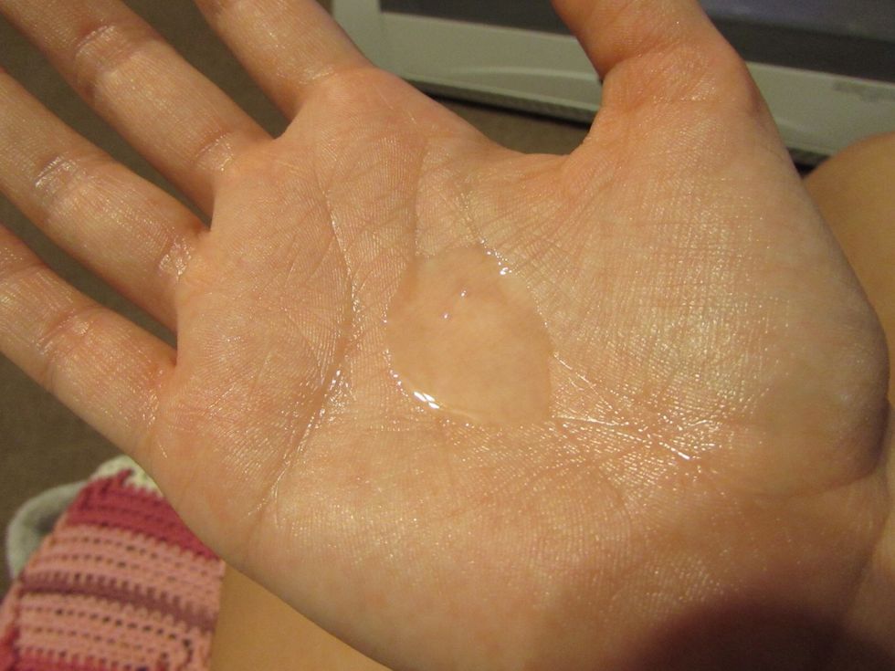 This is the amout I used in my hair.