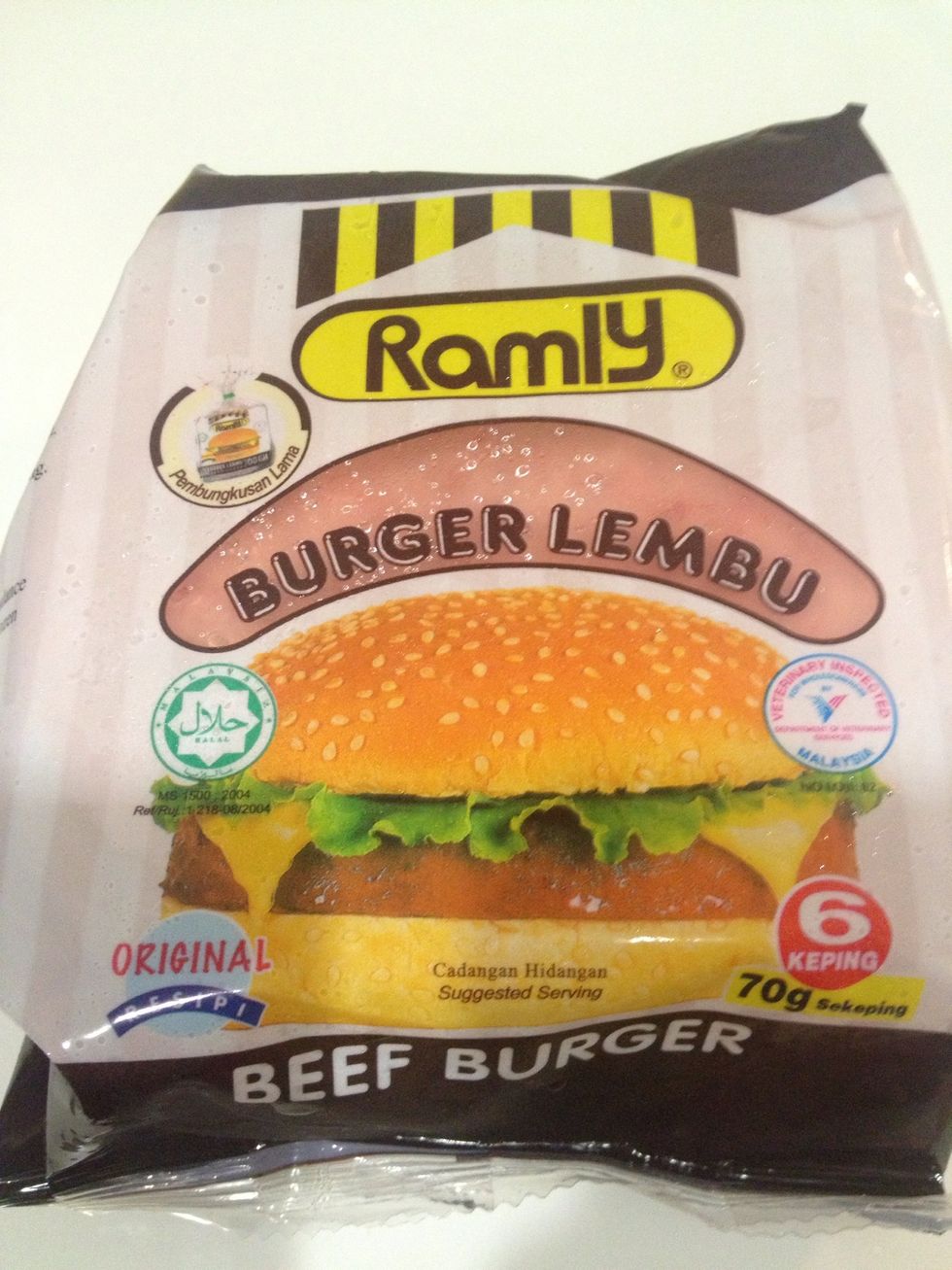 This is the beef patty I'm using. My hubby \u2764 this cos it's well marinated and tasty.