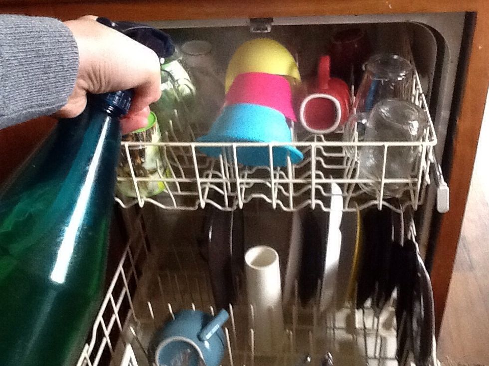 This is the best part!! When it's time for me to turn my dishwasher on I spray them with this stuff and let it sit a couple of minutes before I turn it on. I was amazed by its effectiveness.