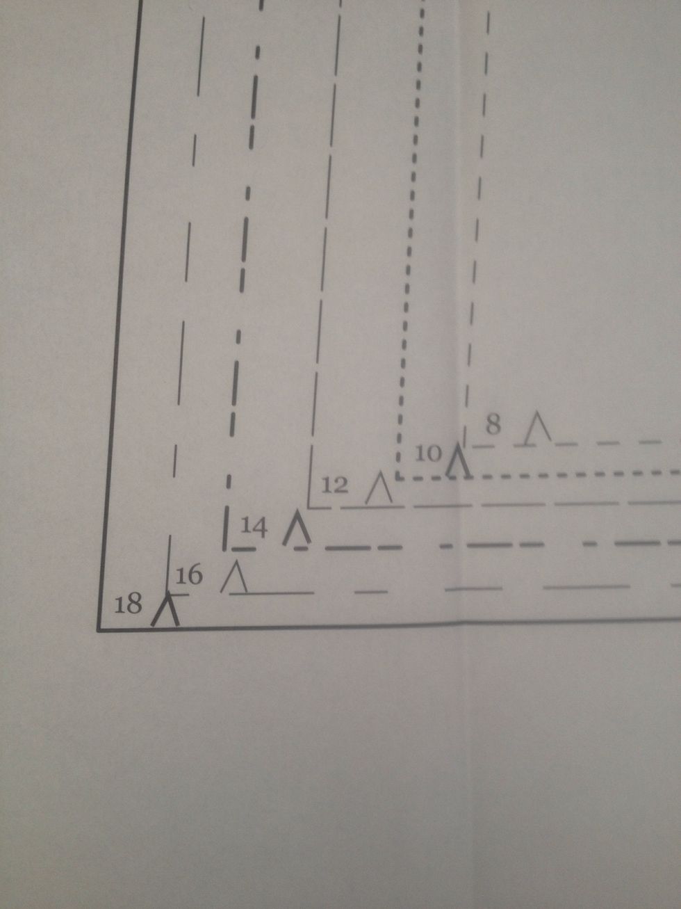 This is the bottom corner of the blouse back. See how the bottom hem is in different length increments to the side seam.