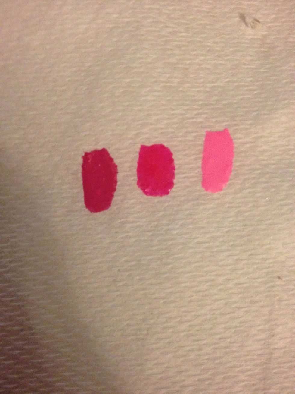 This is the color order on paper so you can see how it will look