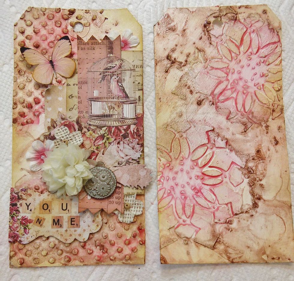 This is the cover tag and the back tag. You could still embellish the back page, too!