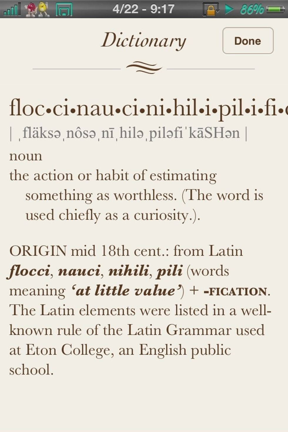 This is the dictionary should look like